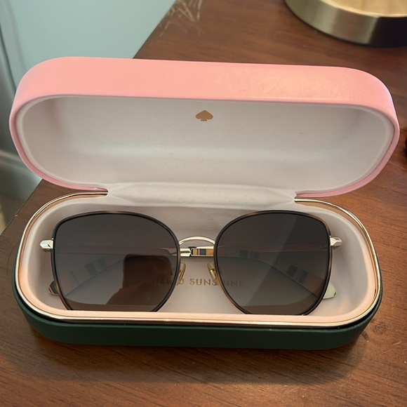 Kate Spade polarized Brown Gradient Butterfly Sunglasses - Picture 2 of 7